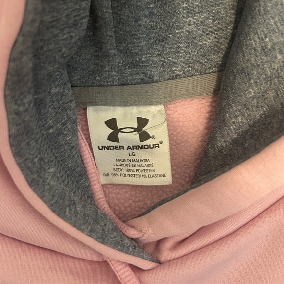 Under Armour Light Pink and Gray Pullover - Picture 3 of 5
